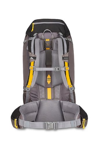 High Sierra Pathway Series 60L Backpack - Black/Slate/Gold WORLDWIDE DELIVERY