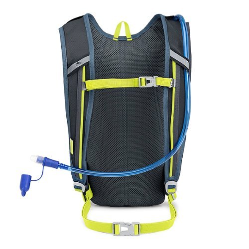 High Sierra HydraHike 4L Hydration Pack Backpack - Graphite Blue/Mercury/Glow WORLDWIDE DELIVERY