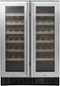 Insignia™ - Dual Zone Wine and Beverage Cooler with Glass Doors - Stainless Steel-Front_Standard 