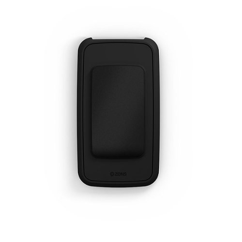 ZENS - Wireless Powerbank with Adhesive Grip - 4500 mAh - Black