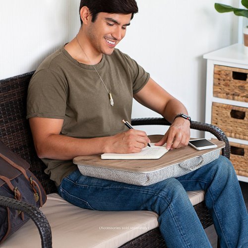 LapGear Heritage Lap Desk for 17.3 Laptop - Weathered White WORLDWIDE DELIVERY