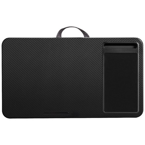 LapGear - Home Office Lap Desk for 15.6" Laptop - Black Carbon