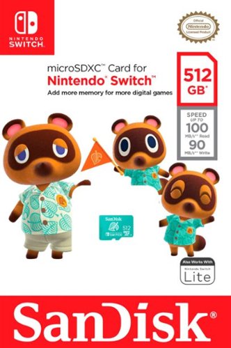 SanDisk 512GB microSDXC UHS-I Memory Card for Nintendo Switch 1 GLOBAL SHIPPING