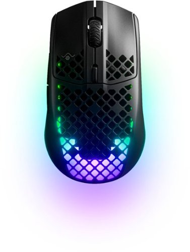 SteelSeries - Aerox 3 Wireless Optical Gaming Mouse with Ultra-lightweight Design - Black