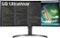 LG - 35” Curved UltraWide QHD Monitor (USB) - Black-Front_Standard