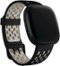 Fitbit - Sense & Versa 3 Sport Accessory Band - Black/ Lunar White-Angle_Standard