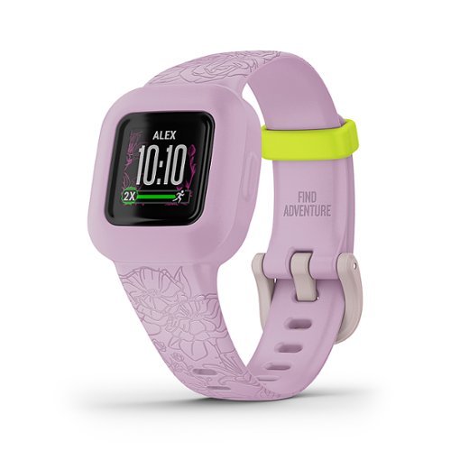 Garmin vivofit jr. 3 Kids Fitness Activity Tracker - Lilac Floral GLOBAL SHIPPING