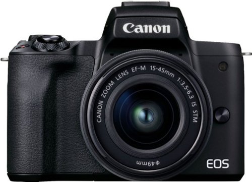 Canon EOS M50 Mark II Mirrorless Camera with EF-M 15-45mm f/3.5-6.3 IS STM Zoom Lens - Black WORLDWIDE DELIVERY