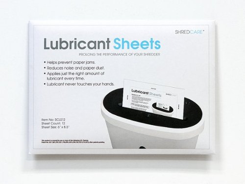 ShredCare - Lubricant Sheets 24-pk - white
