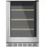 Front. GE Profile - 155-Can Beverage Center - Stainless Steel.