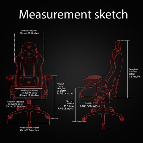 Arozzi - Verona Signature Premium PU Leather Ergonomic Gaming Chair - Black - Gold Accents-Alt_View_Standard_18 