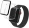 ZAGG - InvisibleShield GlassFusion+ 360 Flexible Hybrid Screen Protector + Bumper Apple Watch Series 4/5/SE/6 20/22 40mm - Clear-Angle_Standard