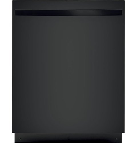 "GE - 24"" Top Control Built-In Dishwasher with Autosense Cycle, Piranha Food Disposer; 51 dBA - Black"