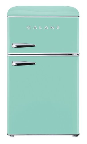 Galanz - Retro 3.1 Cu. Ft Mini Fridge - Green-Front_Standard 