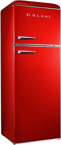 Galanz - Retro 12 Cu. Ft Top Freezer Refrigerator - Red-Alt_View_Standard_2 