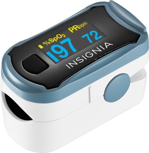 Insignia™ Pulse Oximeter with Digital Display - White WORLDWIDE DELIVERY