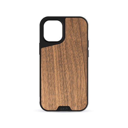 Mous - Limitless 3.0 Hard Shell case with AiroShock™ for Apple iPhone 12 Pro Max - Walnut-Front_Standard 