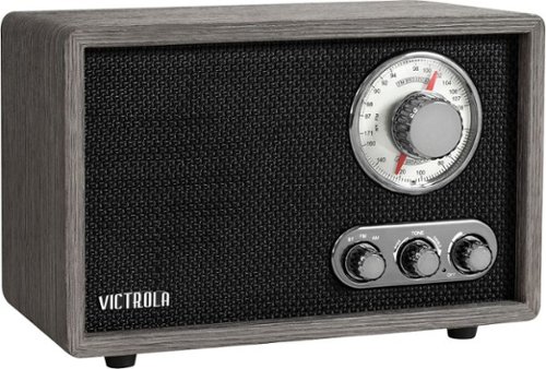 Victrola - Linden Wood Bluetooth Radio - Grey