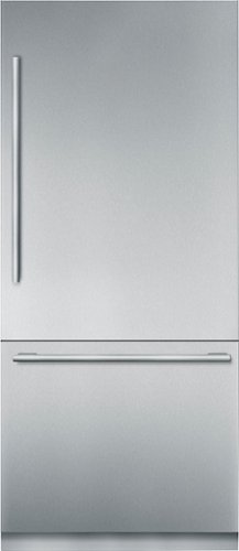 Thermador - Freedom Collection 19.5 cu. ft. Bottom Freezer Built-in Refrigerator with  Masterpiece Series Handles - Silver