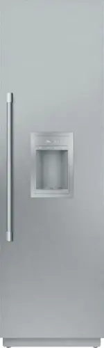 Front. Thermador - Freedom Collection 11.2 Cu. Ft. Frost-Free Smart Upright Freezer with External Ice and Water Dispenser, Right Hinge - Custom Panel Ready.