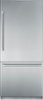 Thermador - Freedom Collection 19.5 Cu. Ft. Bottom Freezer Built-In Smart Refrigerator with Professional Series Handles - Silver-Front_Standard