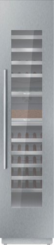 Thermador - Freedom Collection 70-Bottle Built-In Dual Zone Wine Cooler - Custom Panel Ready