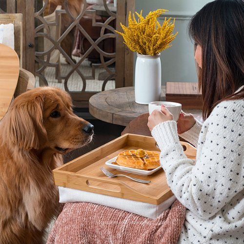 Rossie Home Bamboo Lap Tray for 15.6 Laptop - Natural GLOBAL SHIPPING