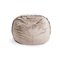Lovesac - MovieSac Padded Velvet - Taupe-Front_Standard