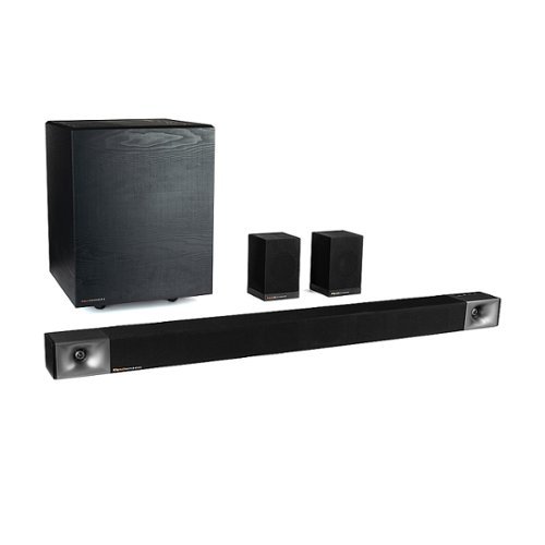 Klipsch - Cinema 600 5.1 45" Surround 3 Sound Bar System with 10" Wireless Pre-Paired Subwoofer - Black
