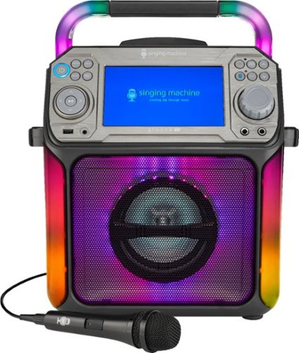 Singing Machine - Groove Cube XL Karaoke System - Black