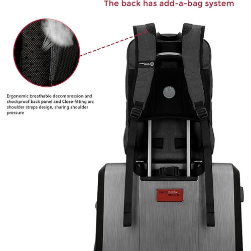 Swissdigital Design EMPERE TM Carrying Case - Black/Gray BUY IN SAUDI ARABIA