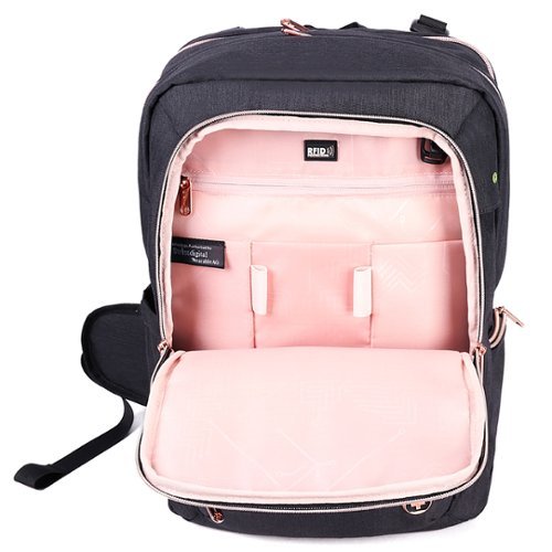Katy Rose Backpack Black and Rose Gold