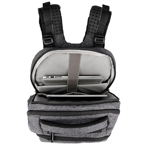 Swissdigital Design Zion Massaging Backpack - Charcoal SHOP ONLINE