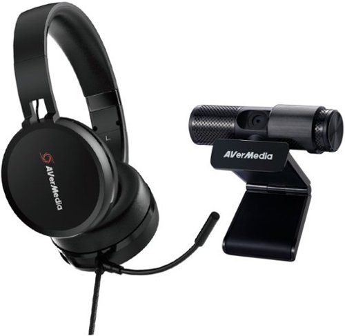 AVerMedia 317 Video Conferencing Kit 1080 with Full HD Webcam and High-Quality Over-Ear Headphones WORLDWIDE DELIVERY