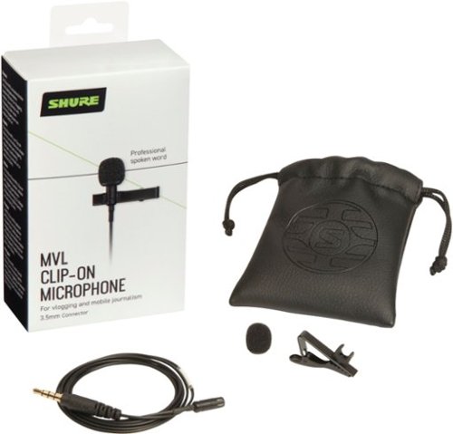 Shure - MVL 3.5mm Lavalier Microphone for Smartphone or Tablet