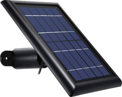 Wasserstein - Mountable Solar Panel for eufy Video Doorbell 2K - Black