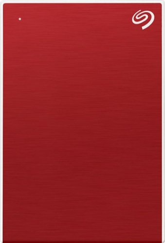 Seagate - One Touch 2TB External USB 3.0 Portable Hard Drive with Rescue Data Recovery Services - Red
