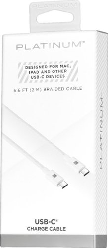 Best Buy: Platinum™ 6.6' USB-C to USB-C Charge-and-Sync Braided