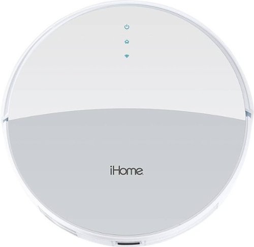 iHome - AutoVac Eclipse Wi-Fi Connected Robot Vacuum & Mop with Mapping HomeMap Navigation and HyperDrive Technology - White
