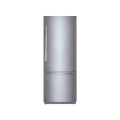 Bosch - Benchmark 16 cu. ft. Bottom Freezer Counter-Depth Smart Refrigerator - Stainless steel