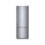 Bosch - Benchmark 16 cu. ft. Bottom Freezer Counter-Depth Smart Refrigerator - Stainless steel - Front_Standard