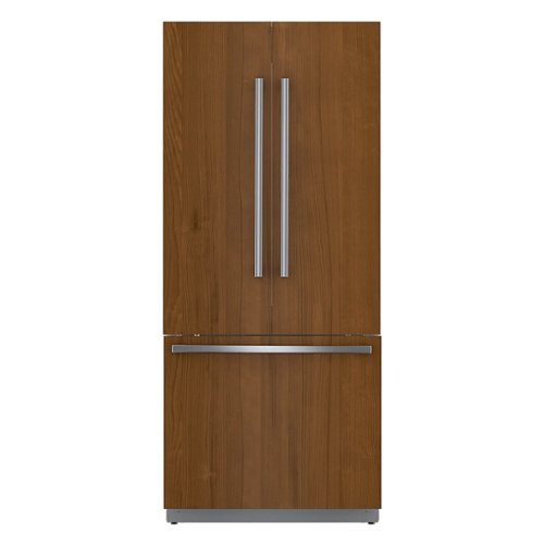 Bosch - Benchmark 19.4 cu. ft. French Door Built-In Smart Refrigerator - Custom Panel Ready