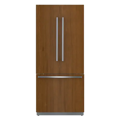 Front. Bosch - Benchmark Series 19.4 Cu. Ft. French Door Built-In Smart Refrigerator - Custom Panel Ready.