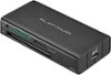 Platinum™ - USB 3.2 Gen 1 SD, microSD, CF 3 Slot Memory Card Reader - Black-Front_Standard