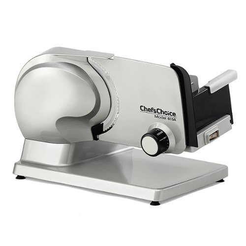 Image of Chef'sChoice - 7-Inch Electric Meat Slicer with Removable Blade and Tilted Food Carriage - Gray