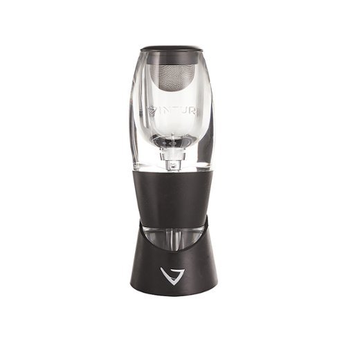 Vinturi - Red Wine Aerator with No-Drip Base and Sediment Filter - Clear
