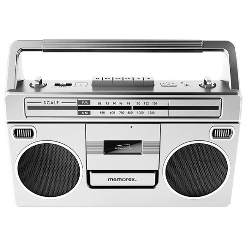 Memorex Retro Bluetooth Boombox with Cassette Player/Recorder and Radio - Silver HOW TO BUY