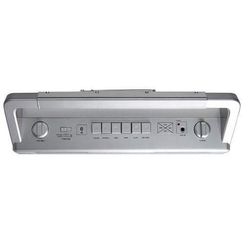 Memorex Retro Bluetooth Boombox with Cassette Player/Recorder and Radio - Silver SHOP ONLINE
