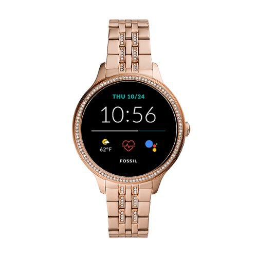 Fossil - Gen 5e Smartwatch 42mm Stainless Steel with Glitz - Rose Gold-Tone
