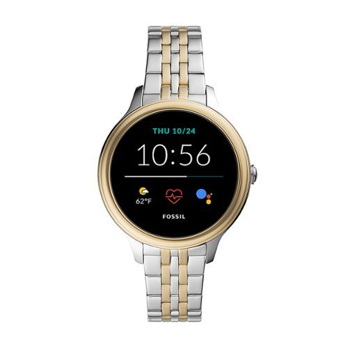 Fossil - Gen 5e Smartwatch 42mm Two-Tone Stainless Steel - Silver and Gold